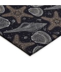 Dalyn Seabreeze SZ4 Black Area Rug 8 ft. X 8 ft. Round