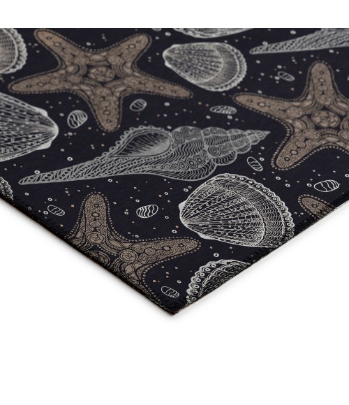 Dalyn Seabreeze SZ4 Black Area Rug 8 ft. X 8 ft. Round