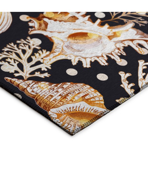 Dalyn Seabreeze SZ6 Black Area Rug 8 ft. X 8 ft. Round