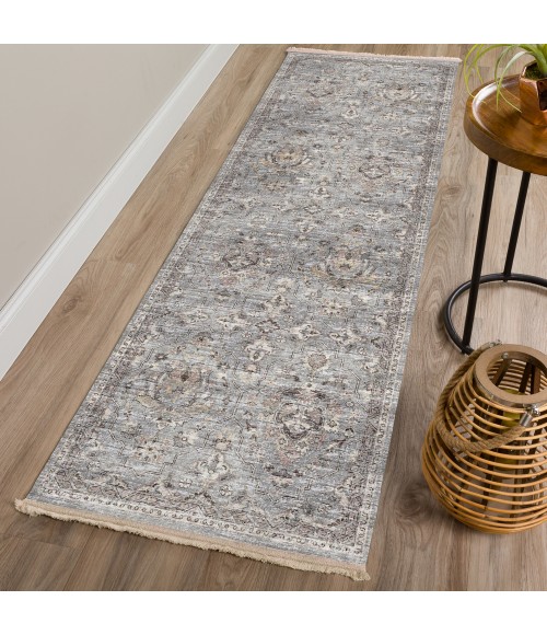 Dalyn Marbella MB4 Silver Area Rug 2 ft. 3 in. X 12 ft. Runner