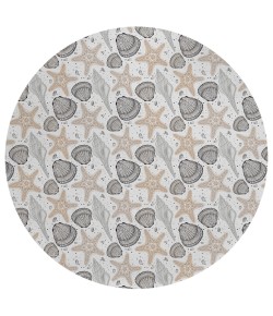 Dalyn Seabreeze SZ4 Silver Area Rug 8 ft. X 8 ft. Round