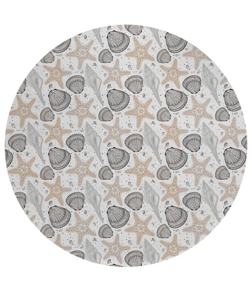 Dalyn Seabreeze SZ4 Silver Area Rug 8 ft. X 8 ft. Round