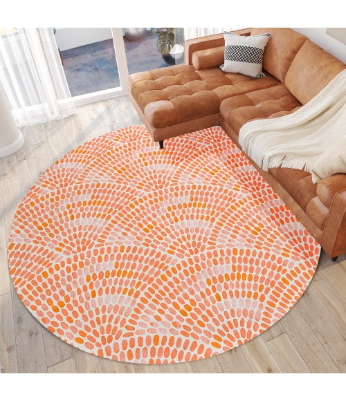 Dalyn Seabreeze SZ7 Salmon Area Rug 8 ft. X 8 ft. Round