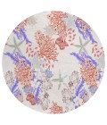 Dalyn Seabreeze SZ1 Ivory Area Rug 8 ft. X 8 ft. Round