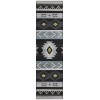 Dalyn Phoenix PH3 Black Area Rug 2 ft. 3 in. X 7 ft. 6 in. Runner
