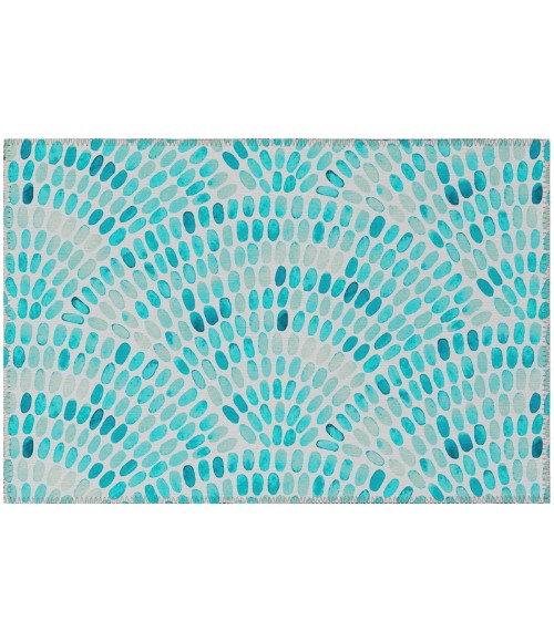 Dalyn Seabreeze SZ6 Teal Area Rug 1 ft. 8 in. X 2 ft. 6 in. Rectangle
