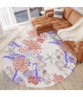 Dalyn Seabreeze SZ1 Ivory Area Rug 8 ft. X 8 ft. Round