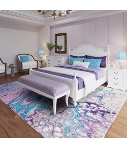 Dalyn Kikiamo KK19 Lavender Area Rug 8 ft. X 8 ft. Round