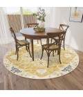 Dalyn Marbella Area Rug Dalyn Marbella MB3 Gold Area Rug 10 ft. X 10 ft. Round