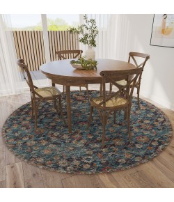 Dalyn Jericho JC8 Navy Area Rug 8 ft. X 8 ft. Round