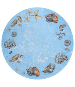 Dalyn Seabreeze SZ9 Denim Area Rug 8 ft. X 8 ft. Round