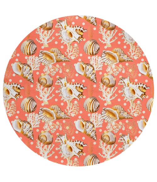 Dalyn Seabreeze SZ6 Salmon Area Rug 8 ft. X 8 ft. Round