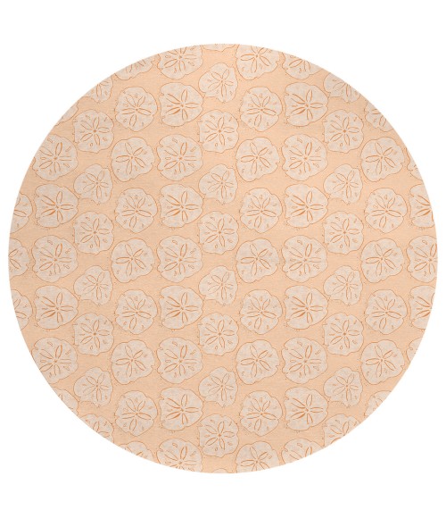 Dalyn Seabreeze SZ10 Peach Area Rug 8 ft. X 8 ft. Round