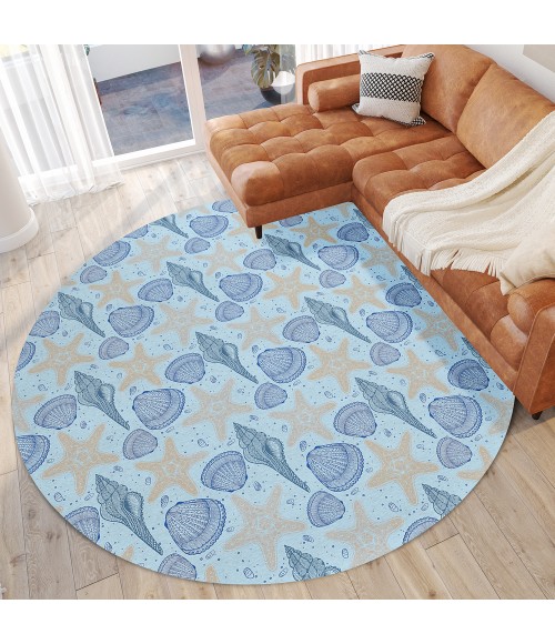Dalyn Seabreeze SZ4 Sky Area Rug 8 ft. X 8 ft. Round