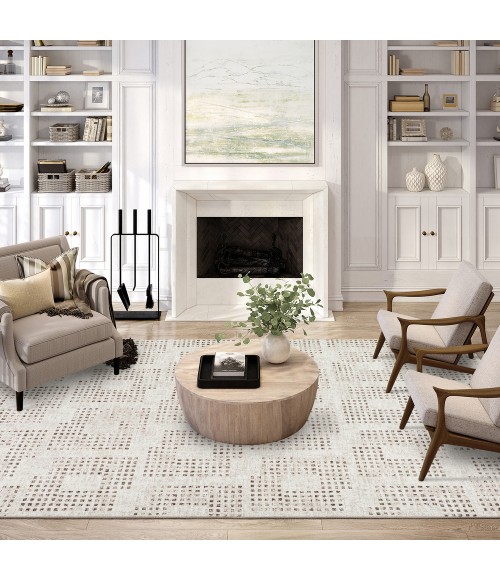 Dalyn Delano DA1 Ivory Area Rug 8 ft. X 10 ft. Rectangle
