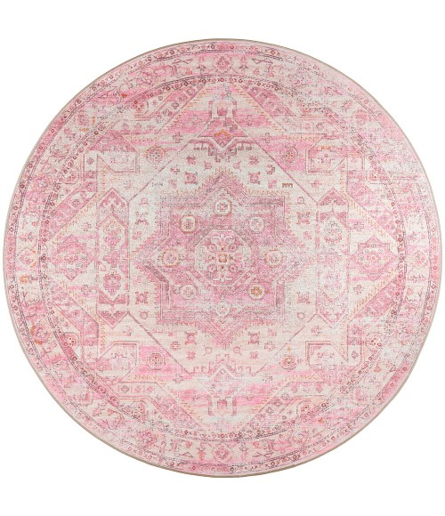 Dalyn Jericho JC5 Rose Area Rug 6 ft. X 6 ft. Round