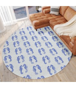 Dalyn Seabreeze SZ15 Navy Area Rug 8 ft. X 8 ft. Round