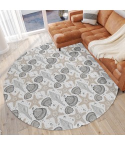 Dalyn Seabreeze SZ4 Silver Area Rug 8 ft. X 8 ft. Round
