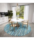 Dalyn Amador AA1 Sky Area Rug 4 ft. X 4 ft. Round