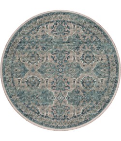 Dalyn Marbella MB5 Mineral Blue Area Rug 4 ft. X 4 ft. Round