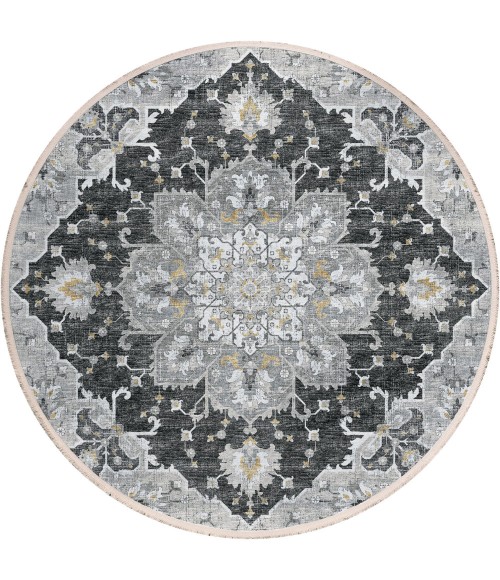 Dalyn Marbella Area Rug Dalyn Marbella MB3 Midnight Area Rug 10 ft. X 10 ft. Round