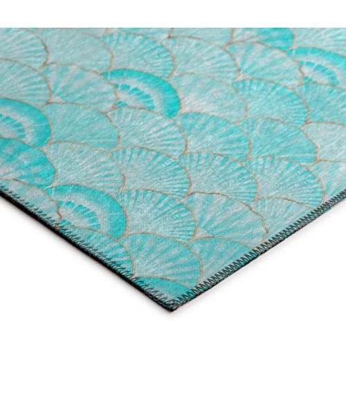 Dalyn Seabreeze SZ2 Teal Area Rug 8 ft. X 8 ft. Round