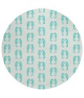 Dalyn Seabreeze SZ15 Teal Area Rug 8 ft. X 8 ft. Round