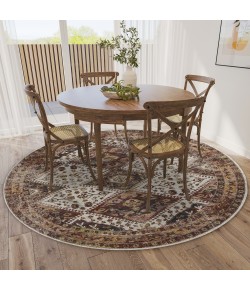 Dalyn Jericho JC9 Putty Area Rug 8 ft. X 8 ft. Round