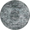 Dalyn Jericho JC5 Steel Area Rug 6 ft. X 6 ft. Round