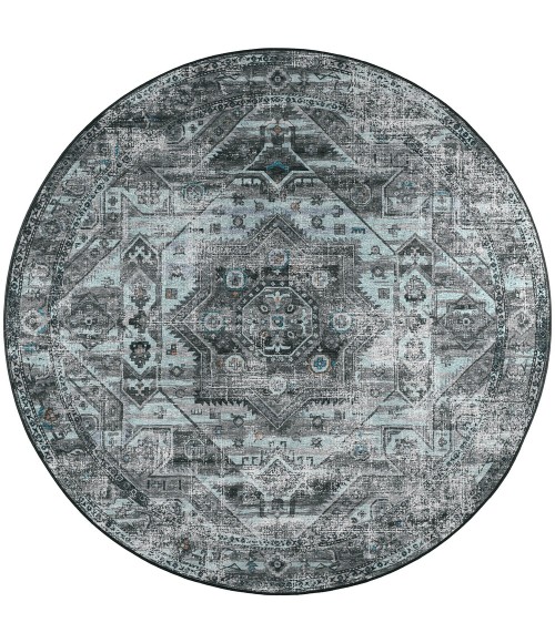 Dalyn Jericho Area Rug Dalyn Jericho JC5 Steel Area Rug 10 ft. X 10 ft. Round