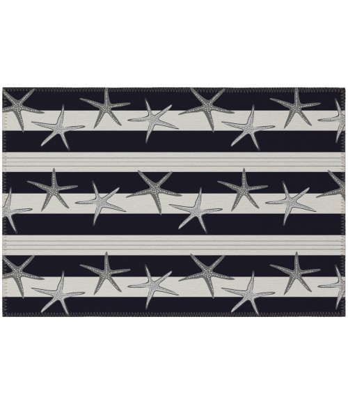 Dalyn Seabreeze SZ12 Black Area Rug 1 ft. 8 in. X 2 ft. 6 in. Rectangle