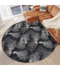 Dalyn Seabreeze Area Rug Dalyn Seabreeze SZ3 Black Area Rug 8 ft. X 8 ft. Round
