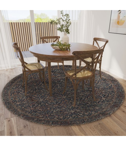 Dalyn Jericho Area Rug Dalyn Jericho JC10 Midnight Area Rug 10 ft. X 10 ft. Round