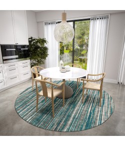 Dalyn Amador AA1 Teal Area Rug 4 ft. X 4 ft. Round