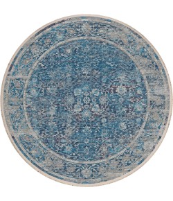 Dalyn Marbella MB2 Navy Area Rug 6 ft. X 6 ft. Round