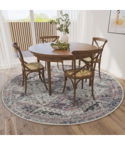 Dalyn Jericho JC9 Pearl Area Rug 6 ft. X 6 ft. Round