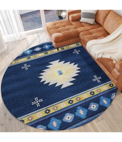 Dalyn Phoenix PH4 Navy Area Rug 8 ft. X 8 ft. Round