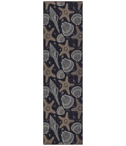 Dalyn Seabreeze SZ4 Black Area Rug 2 ft. 3 in. X 7 ft. 6 in. Runner