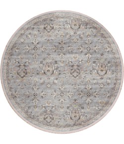 Dalyn Marbella MB4 Silver Area Rug 4 ft. X 4 ft. Round