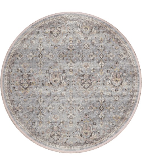 Dalyn Marbella Area Rug Dalyn Marbella MB4 Silver Area Rug 10 ft. X 10 ft. Round