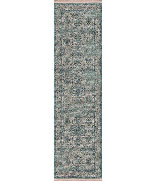 Dalyn Marbella MB5 Mineral Blue Area Rug 2 ft. 3 in. X 12 ft. Runner
