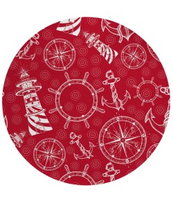 Dalyn Harbor HA9 Red Area Rug 8 ft. X 8 ft. Round