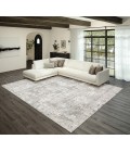 Dalyn Rhodes RR3 Silver Area Rug 5 ft. 1 in. X 7 ft. 5 in. Rectangle