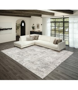 Dalyn Rhodes RR3 Silver Area Rug 5 ft. 1 in. X 7 ft. 5 in. Rectangle