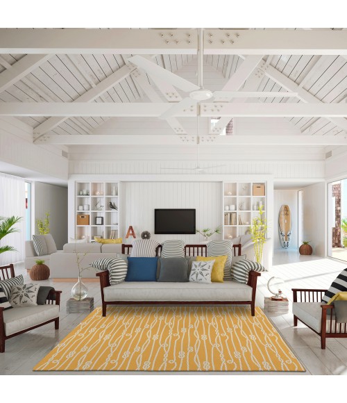 Dalyn Harbor HA7 Gold Area Rug 8 ft. X 10 ft. Rectangle