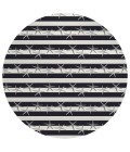 Dalyn Seabreeze SZ12 Black Area Rug 8 ft. X 8 ft. Round