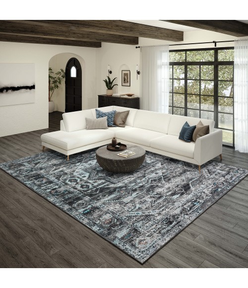 Dalyn Jericho Area Rug Dalyn Jericho JC5 Steel Area Rug 10 ft. X 10 ft. Round
