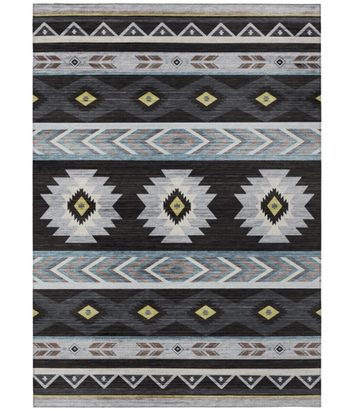 Dalyn Phoenix PH3 Black Area Rug 5 ft. X 7 ft. 6 in. Rectangle