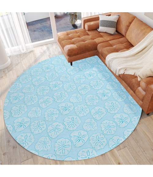 Dalyn Seabreeze SZ10 Sky Area Rug 8 ft. X 8 ft. Round