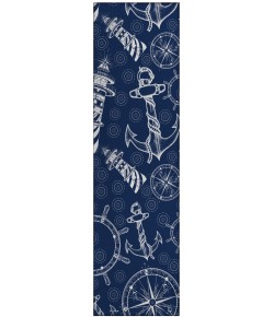Dalyn Harbor HA9 Navy Area Rug 2 ft. 3 in. X 7 ft. 6 in. Runner